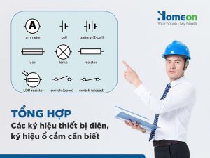 Tổng hợp các ký hiệu thiết bị điện, ký hiệu ổ cắm cần biết